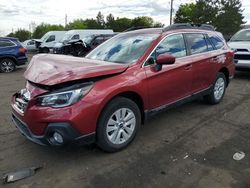 Salvage cars for sale at Denver, CO auction: 2018 Subaru Outback 2.5I Premium
