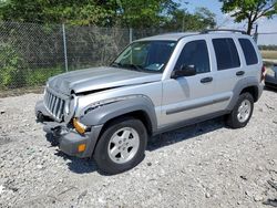 Salvage cars for sale at Cicero, IN auction: 2005 Jeep Liberty Sport