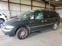 Salvage cars for sale at Pennsburg, PA auction: 2000 Chrysler Town & Country Limited