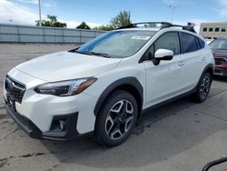 Salvage cars for sale at Littleton, CO auction: 2019 Subaru Crosstrek Limited