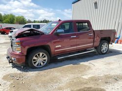Salvage cars for sale at Franklin, WI auction: 2015 Chevrolet Silverado K1500 High Country
