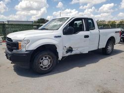 Salvage cars for sale at Orlando, FL auction: 2018 Ford F150 Super Cab