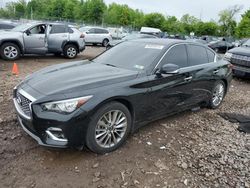 Vehiculos salvage en venta de Copart Chalfont, PA: 2021 Infiniti Q50 Luxe