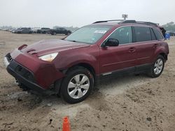 Salvage cars for sale from Copart Houston, TX: 2012 Subaru Outback 2.5I Limited