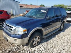 Salvage cars for sale at Columbus, OH auction: 2007 Ford Expedition Eddie Bauer