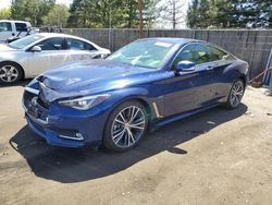 Salvage cars for sale from Copart Denver, CO: 2017 Infiniti Q60 Premium