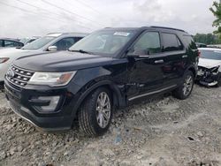 Salvage cars for sale at Loganville, GA auction: 2016 Ford Explorer Limited