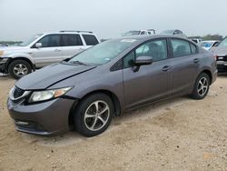 Salvage cars for sale at San Antonio, TX auction: 2015 Honda Civic SE