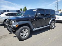 Salvage cars for sale from Copart Hayward, CA: 2018 Jeep Wrangler Unlimited Sport