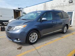 Salvage cars for sale at Chicago Heights, IL auction: 2013 Toyota Sienna XLE