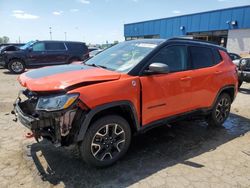 Salvage cars for sale at Woodhaven, MI auction: 2020 Jeep Compass Trailhawk