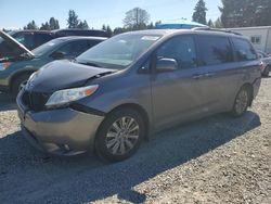 Salvage cars for sale from Copart Graham, WA: 2015 Toyota Sienna XLE