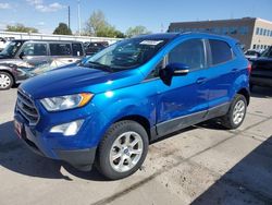 Salvage cars for sale at Littleton, CO auction: 2018 Ford Ecosport SE