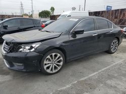 Honda Accord Sport salvage cars for sale: 2015 Honda Accord Sport