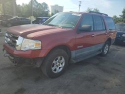 Salvage cars for sale at Gaston, SC auction: 2007 Ford Expedition XLT