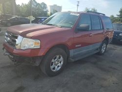 Ford Expedition salvage cars for sale: 2007 Ford Expedition XLT