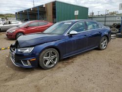 Salvage cars for sale at Colorado Springs, CO auction: 2019 Audi S4 Premium Plus