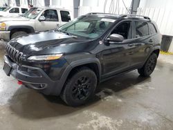 Jeep Cherokee salvage cars for sale: 2016 Jeep Cherokee Trailhawk