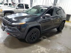 Jeep salvage cars for sale: 2016 Jeep Cherokee Trailhawk