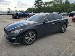 Salvage cars for sale at Lexington, KY auction: 2018 Infiniti Q50 Luxe