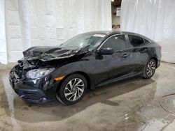 Salvage cars for sale at Leroy, NY auction: 2018 Honda Civic EX
