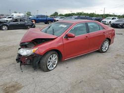 Salvage cars for sale at Indianapolis, IN auction: 2012 Toyota Camry Hybrid