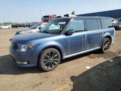 Salvage cars for sale at Woodhaven, MI auction: 2018 Ford Flex SEL