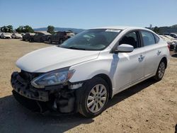 Salvage cars for sale from Copart San Martin, CA: 2017 Nissan Sentra S