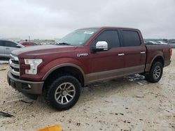 Salvage cars for sale at New Braunfels, TX auction: 2015 Ford F150 Supercrew