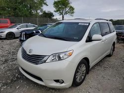 Salvage cars for sale at Cicero, IN auction: 2015 Toyota Sienna XLE