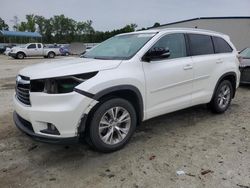 Salvage cars for sale at Spartanburg, SC auction: 2015 Toyota Highlander XLE
