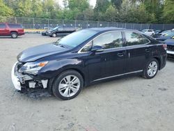 Salvage cars for sale at Waldorf, MD auction: 2010 Lexus HS 250H