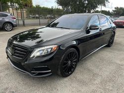 Salvage cars for sale at Miami, FL auction: 2017 Mercedes-Benz S 550