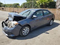 2016 Toyota Corolla L en venta en San Martin, CA