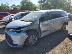Salvage cars for sale from Copart Baltimore, MD: 2021 Toyota Sienna LE