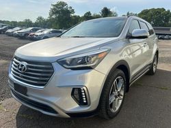 Salvage cars for sale from Copart East Granby, CT: 2017 Hyundai Santa FE SE Ultimate