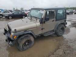 Salvage cars for sale at Indianapolis, IN auction: 2004 Jeep Wrangler / TJ Sport