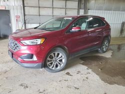 Salvage cars for sale at Des Moines, IA auction: 2019 Ford Edge Titanium