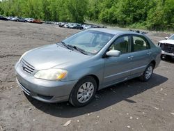 Salvage cars for sale at Marlboro, NY auction: 2003 Toyota Corolla CE
