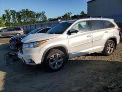 Toyota Highlander salvage cars for sale: 2014 Toyota Highlander XLE