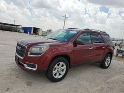 Salvage cars for sale at Andrews, TX auction: 2015 GMC Acadia SLE