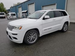 Copart Select Cars for sale at auction: 2018 Jeep Grand Cherokee Summit