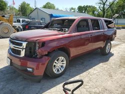 Salvage cars for sale at Wichita, KS auction: 2019 Chevrolet Suburban K1500 LT