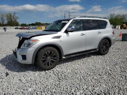 Salvage cars for sale at Barberton, OH auction: 2018 Nissan Armada Platinum