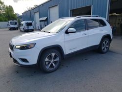 Jeep Cherokee Limited salvage cars for sale: 2019 Jeep Cherokee Limited