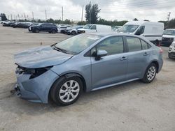 Salvage cars for sale at Miami, FL auction: 2021 Toyota Corolla LE