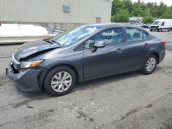 2012 Honda Civic LX en venta en Exeter, RI