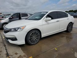 Salvage cars for sale at Grand Prairie, TX auction: 2017 Honda Accord EX