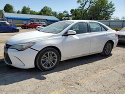 Salvage cars for sale at Wichita, KS auction: 2017 Toyota Camry LE