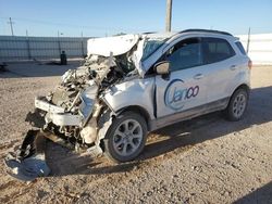 Salvage cars for sale at Andrews, TX auction: 2020 Ford Ecosport SE
